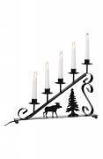 Moose candlestick 5L (Schwarz)