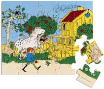 Pippi Langstrumpf Holzpuzzle 20 Teile