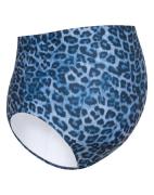 Saltabad Umstandsbikinihose, Blau/Weiß Leo, 38