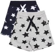 Luca &  Lola Fabriano Shorts 2er-Pack, Night Sky/Grey Melange 86-92