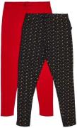 Luca &  Lola Linda Leggings 2er-Pack, Tap Shoe/Red 56