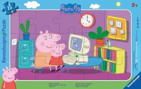 Ravensburger Puzzle Peppa Wutz Am Computer, 15 Teile