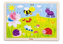 VIGA Rahmenpuzzle Wiese, 24 Teile