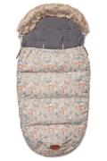 Petite Chérie Essence Daunen-Fußsack, Flowers Grey, Winterfußsäcke