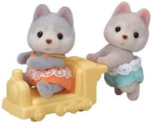 Sylvanian Families Figuren Husky-Zwillinge