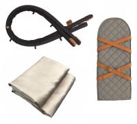 Sleepbag Zubehörpaket, Grey Mélange/Brown