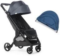 Ergobaby Metro+ Buggy inkl. Extra-Verdeck, Slate Grey/Azure Blue