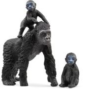 Schleich 42601 Tierset Flachland Gorilla Familie