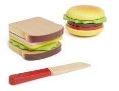 VIGA Spielset Hamburger &  Sandwich