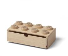 LEGO 2x4 Schubkasten aus Holz, Oak Soap Treated