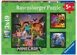 Ravensburger Puzzles Minecraft Biomes 3x49 Teile