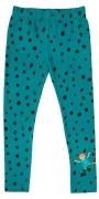 Pippi Langstrumpf Punkt Leggings, Teal, 122