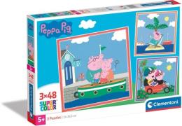 Clementoni Peppa Wutz Puzzles 3x48 Teile