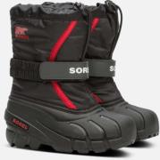 Sorel Children's Flurry Winterstiefel, Black/Bright Red, 30