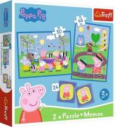 Trefl Peppa Wutz Puzzles 2-in-1 + Memo-Spiel