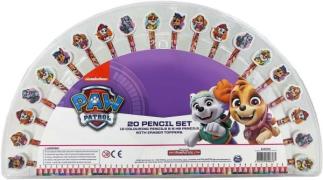 Paw Patrol Stifteset mit Radiergummi 20er-Pack