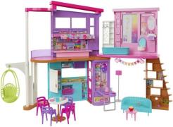 Barbie Malibu Ferienhaus mit Möbeln &  Zubehör, Puppenhaus