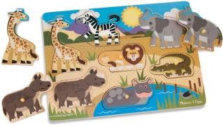 Melissa &  Doug Knopfpuzzle Safari, 7 Teile