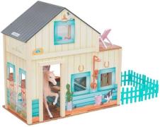 KidKraft Sweet Meadow Stall mit Pferd &  Zubehör, Holz