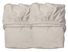 Leander Spannbettlaken 2er-Pack 60x115 cm, Cappuccino