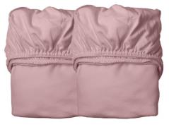 Leander Spannbettlaken 2er-Pack 60x115 cm, Wood Rose