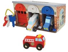 Melissa &  Doug Rettungsgarage mit Wagen und Schlüssel