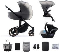 Kinderkraft PRIME 2 3-in-1 Kombikinderwagen Travelsystem inkl. Mink Pr...