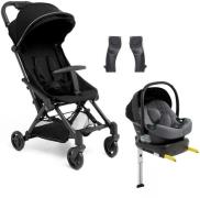 Beemoo Easy Fly 4 Buggy inkl. Route i-Size Babyschale &  Basis, Jet Bl...