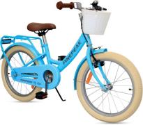 Pinepeak Retro City Kinderfahrrad 18 Zoll, Blau