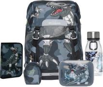 Beckmann Classic Kinder Rucksack 22L inkl. Zubehör, Camo Rex