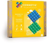 Connetix Bausatz Rainbow Blue &  Green Base Plate 2 Teile