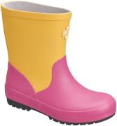 Didriksons Gummistiefel Milaj, Gelb/Rosa 26, Kindergummistiefel, Kinde...