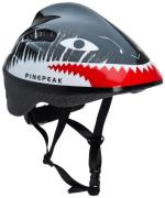 Pinepeak Shark Fahrradhelm S, Schwarz/Weiß