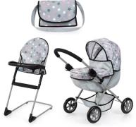 Bayer Design Puppenwagen Cosy Set, Grey