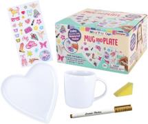 Alrico DIY-Set Bemale eine Tasse und Untertasse