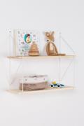 Alice &  Fox Wall Shelf EDEN, White/Nature