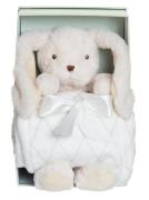 Teddykompaniet Svea Plüschspielzeug mit Decke in der Geschenkbox, Crem...