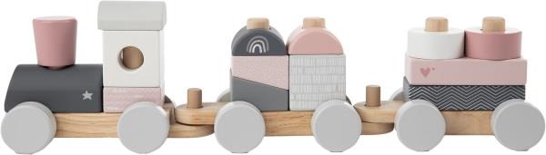 Label Label Stapelspielzeug Zug, Rosa, Babyspielzeug