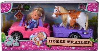 Evi LOVE Spielset Jeep mit Pferdeanhänger