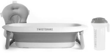 Twistshake Badewanne inkl. Badestütze &  Duschkanne, Pastel Grey