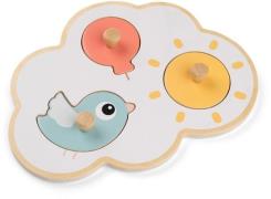 Done By Deer First Peg Happy Clouds Puzzle, Color Mix
