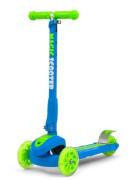 Milly Mally Tretroller Magic, Blau/Grün