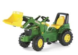 Rolly Toys Trettraktor mit Frontlader und Kunststoffreifen John Deere ...