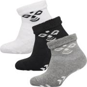Hummel Snubbie Socken 3er-Pack, Black/Grey Melange/White, 15-17
