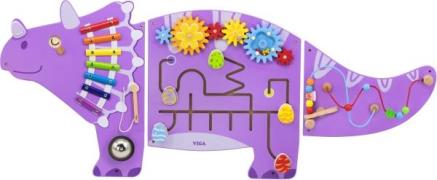 VIGA Activity Panel Triceratops, Babyspielzeug