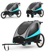 Kinderkraft Nava Fahrradanhänger, Hawaiian Blue