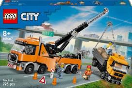 LEGO City 60467 Schwerlast-Abschleppwagen mit Kran