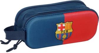 FC Barcelona 3D Doppel-Federmäppchen, Blau/Rot