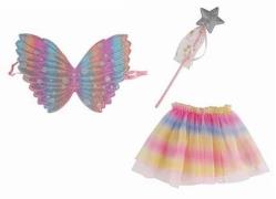 Suntoy Set mit Flügel &  Zauberstab Regenbogen
